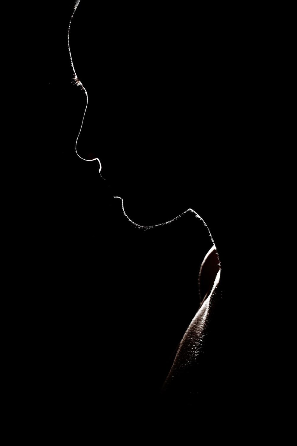 Silhouette Foto Der Frau