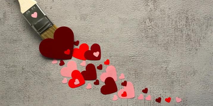 herzen, pinsel, anstreichen, liebe, zeichnen, symbol, herz, malen, verliebt, farbe, symbolkraft, herzen, liebe, herz, herz, herz, herz, herz